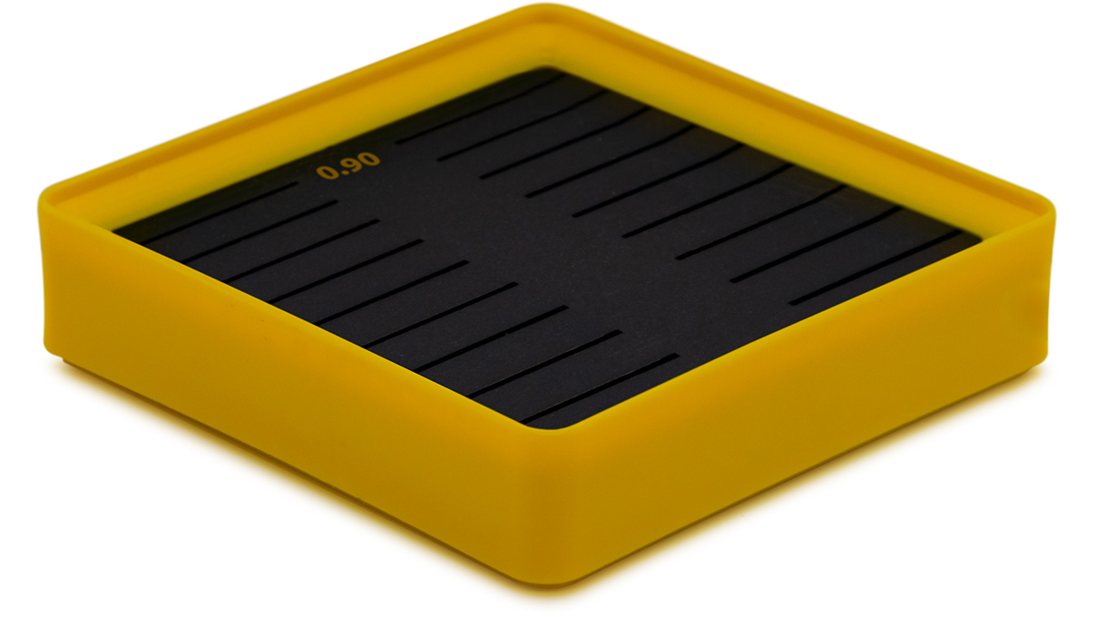 Lecureux Schraubenplatte mit Schlitzen, gelb, für Ø 0,9 mm