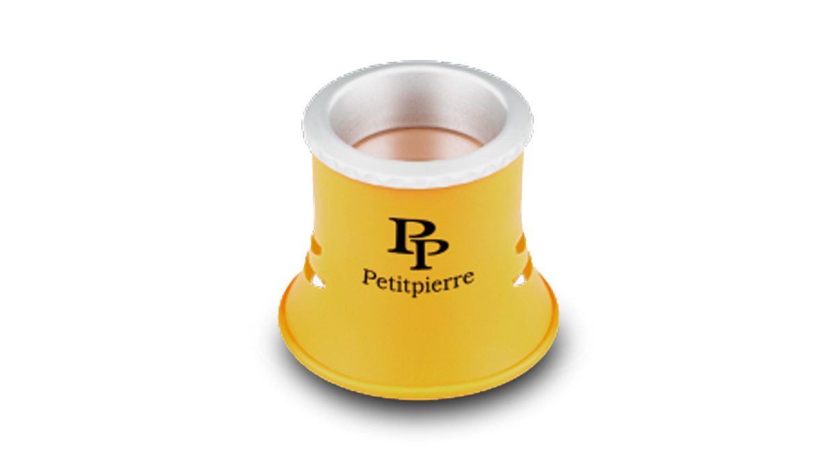 Petitpierre Lupa de relojero con cuerpo blando, aumento 2,5x, amarilla