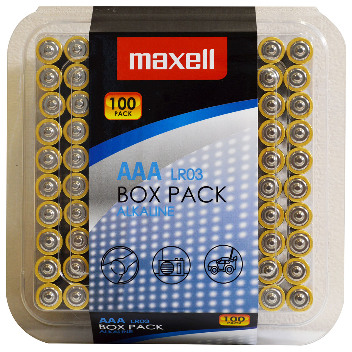 Maxell Alkaline LR03 AAA Micro 1,5 V battery, 100 pcs. in Box Pack