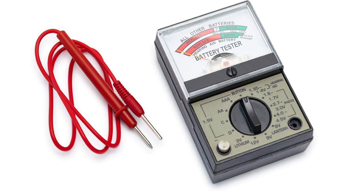 Batterietester BT 368 für alle gängigen Rund- und Knopfzellen