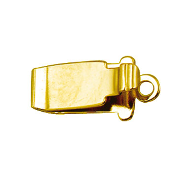 Bolts for box snaps, 1-row, 13 x 6 mm, 925/- silver, gold plated, polished