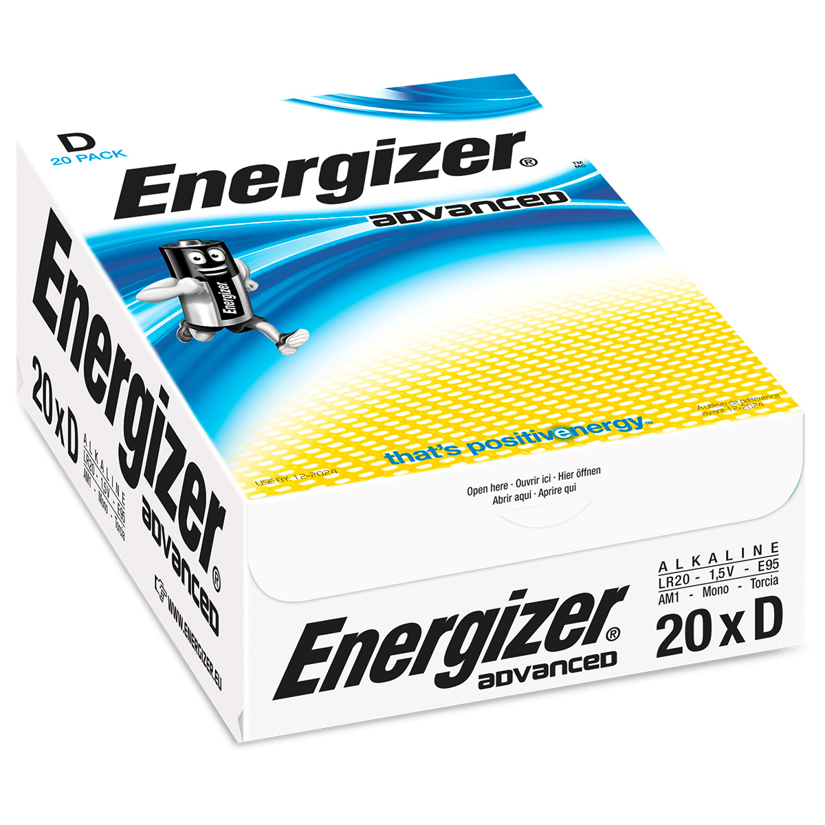 Energizer Advanced Mono 1,5 Volt Alkaline (LR20/D/E95)