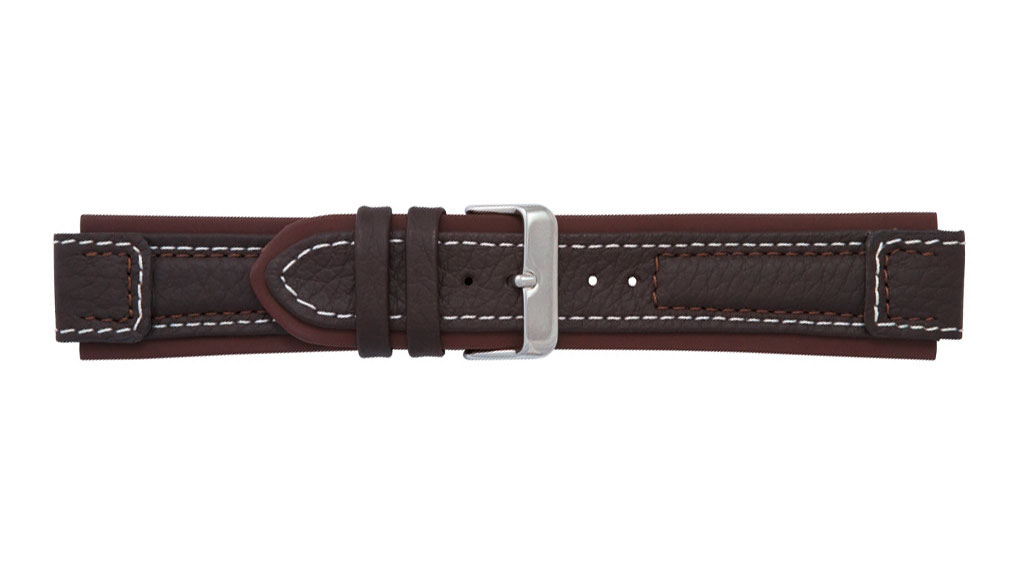 Bracelet De Montre En Cuir Composite - 22 Mm, Boucle Acier Inoxydable, épaisseur 3,3 Mm, 7 Couleurs, Longueur 22 Cm