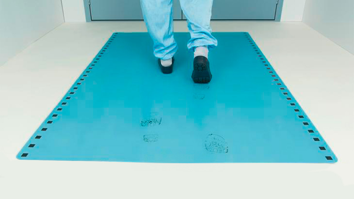 Schmutzfangmatte für Zugangsbereiche, blau, 0,6 x 1,2 m