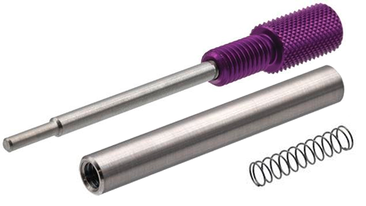 Horia AR AI 01-00 Violet mounted handle with shaft, spring and coloured cap, for mounting an AR AI tip
and a remover