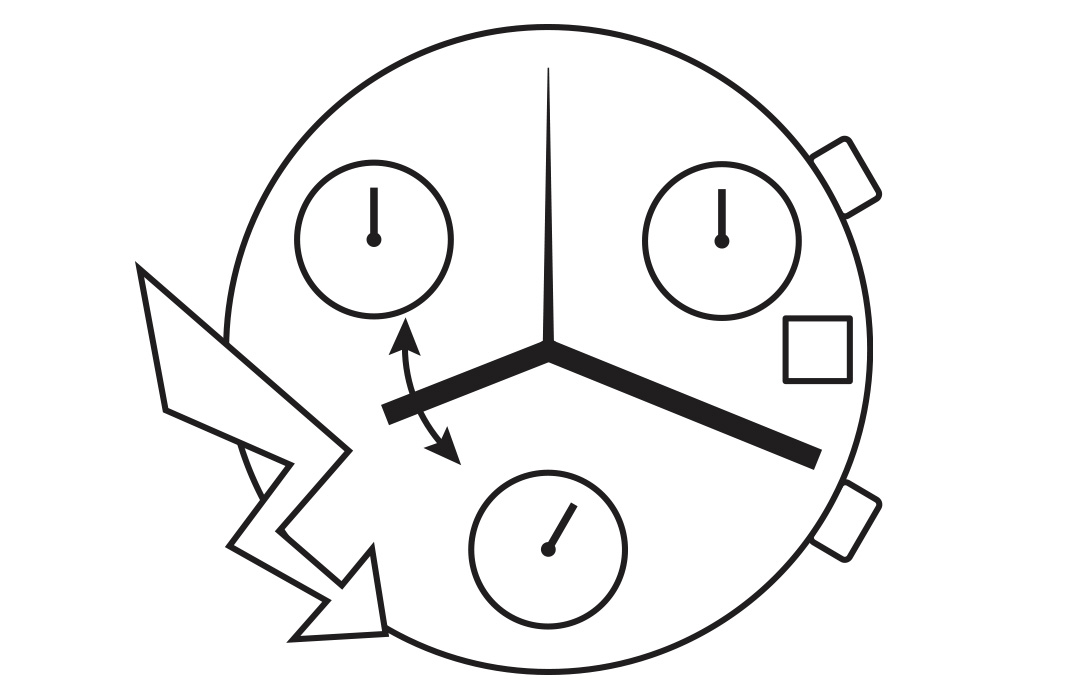 AU-Werk ETA 251.474 H1 10 1/2''' DATE4, HORIZ. SC CHRONO Quarz (394 | SR936SW) - PowerDrive - ZB