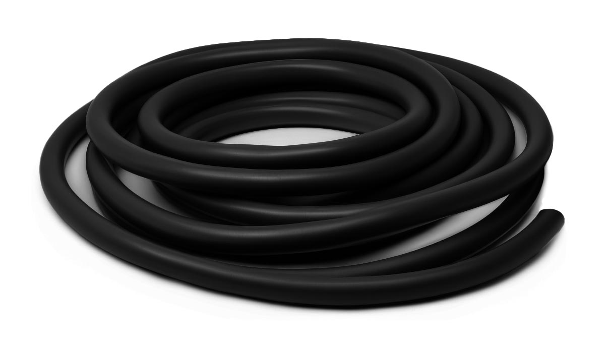 Hose for vacuum and compressed air, sold by the meter, black, Ø 12 / 15 mm, polyamide