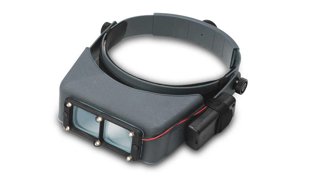 LED lighting attachment for Optivisor