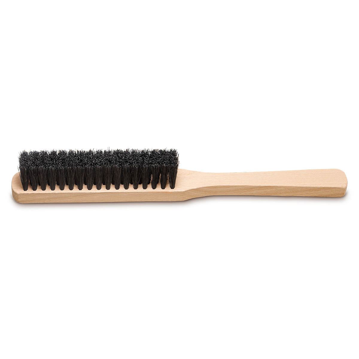 Wash-out borstel, 4-rijig, zwart Chungking haar, houten steel, lengte 225 mm