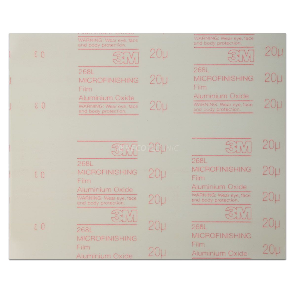 3M Lapidierfilm IMFF 268L, 230 x 280 mm, Korn 20 µm, transparent, selbstklebend