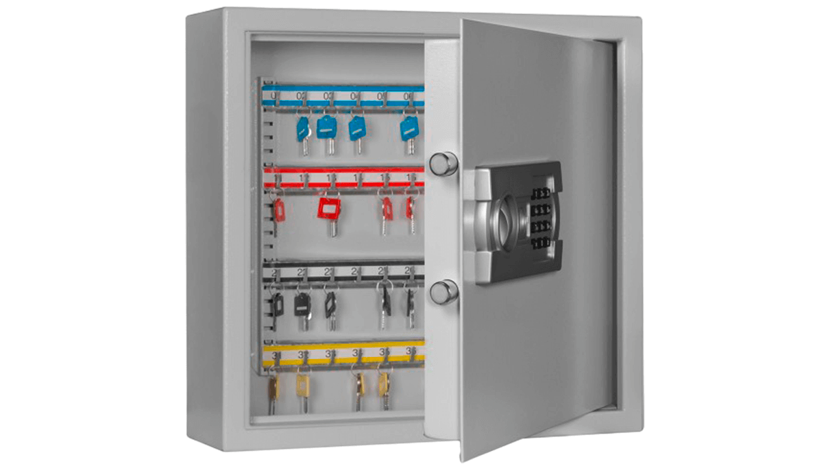 Key cabinet SLE 80 with electronic lock, 80 hooks