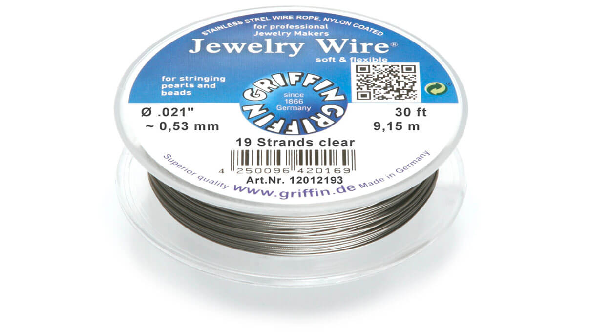 Griffin Jewelry wire, stainless steel, 9,15 m, Ø 0,53 mm