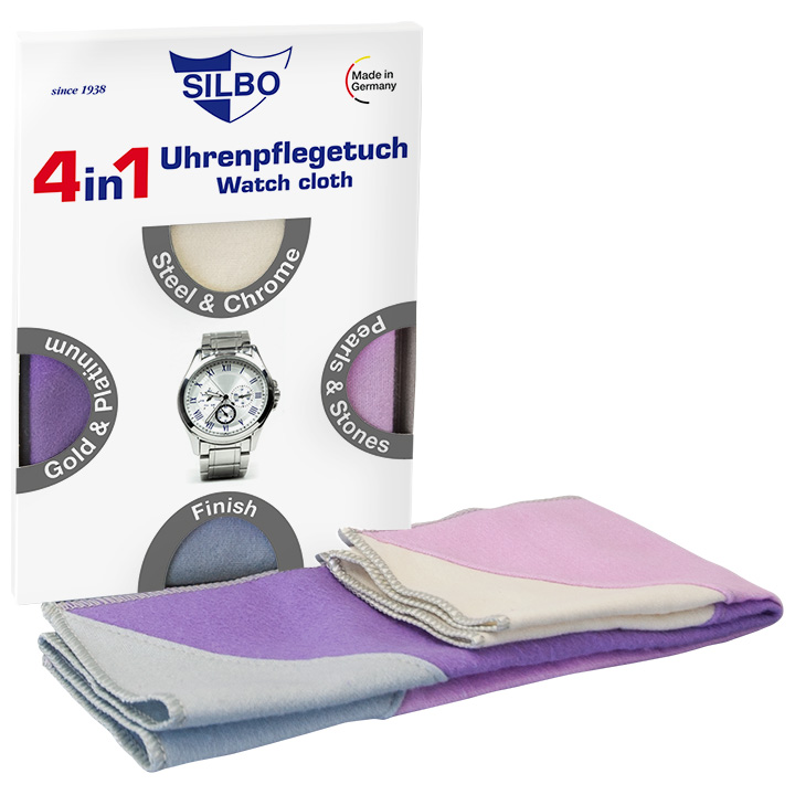 Silbo watch cloth 4 in 1, cotton, 35 x 35 cm