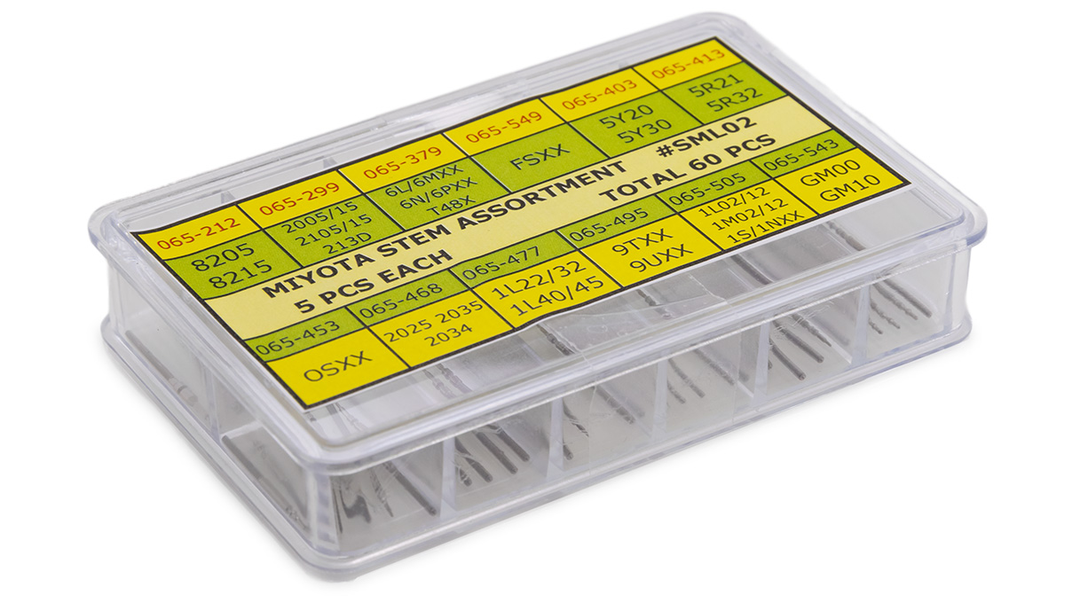 Assortiment van wikkelassen Citizen-Miyota, 5 stuks per type, 60 stuks