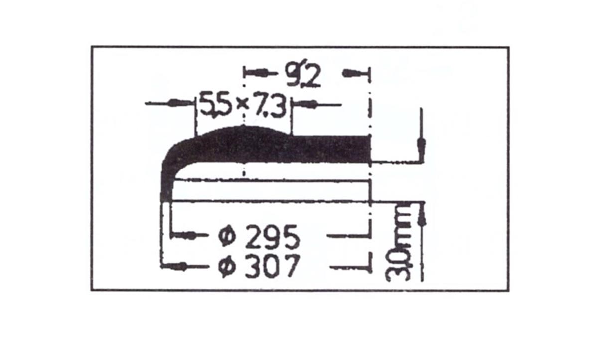 Cristal abatible con lupa Cyclop 135, réplica, plástico, Ø 30,7/29,5 mm, H 3 mm