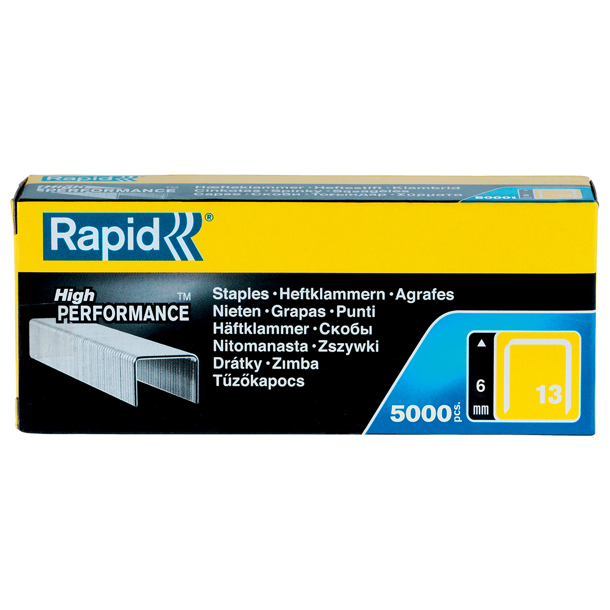 Rapid N° 13 finewire staples, length 6 mm, 5000 pieces