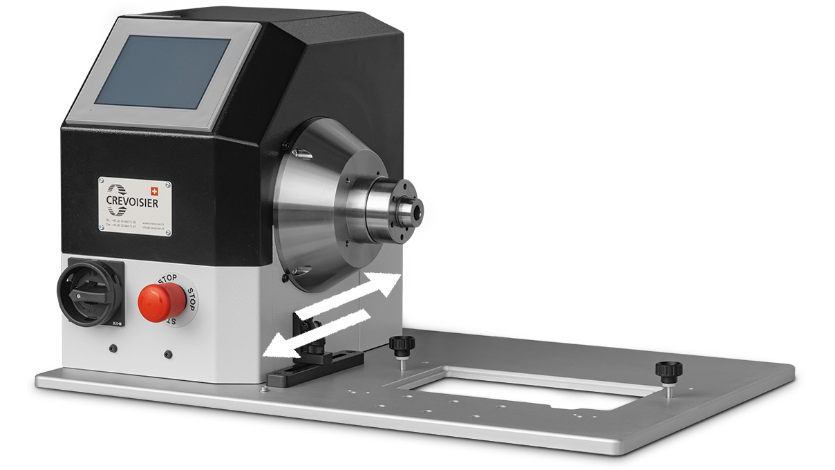 Crevoisier C5001: Universele afwerkmachine (M8) voor bevestiging op de werkbank (400 V), variabele positie