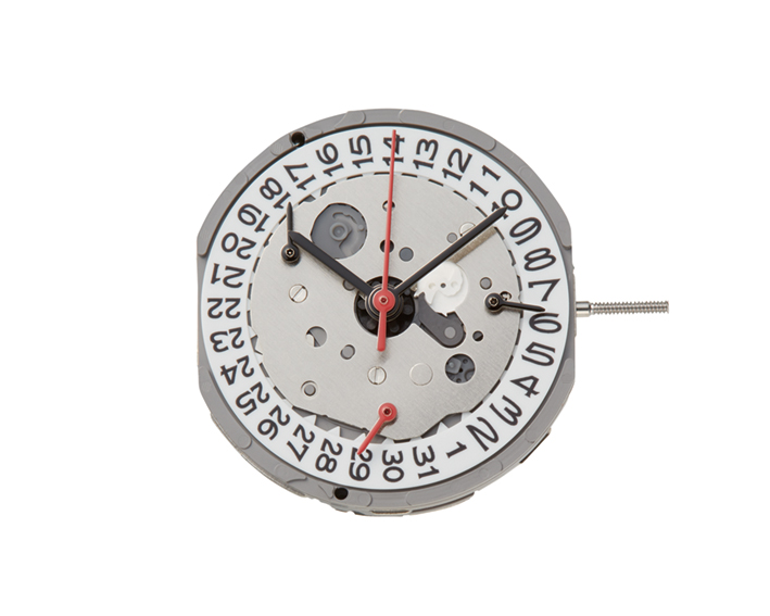 Mvt. Miyota FS80 10 1/2''' DATE4,5/DAY2,5 SS RETRODAY RETRO30MIN Quartz (377 | SR626SW)