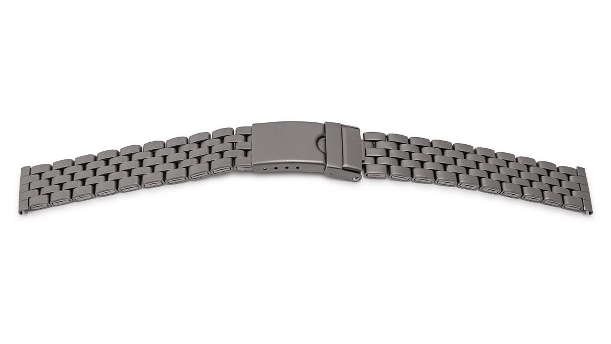 Metal bracelet, titanium, satin finish, lug width 14 - 16 mm