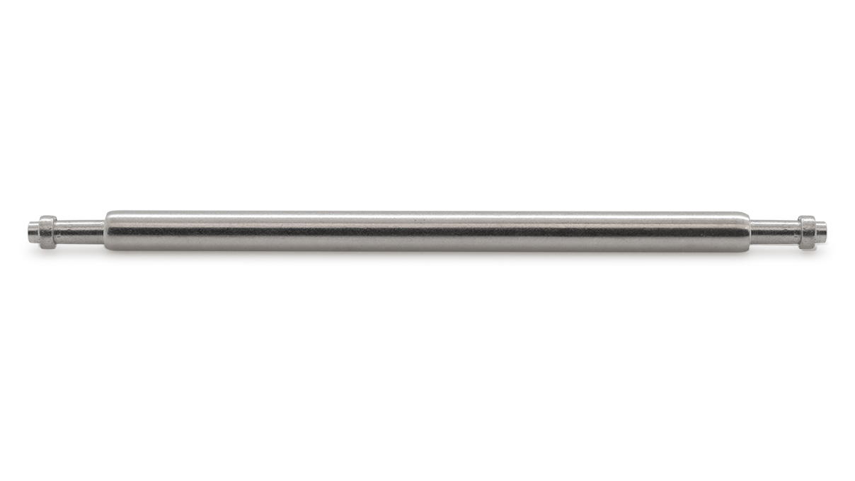 100 Schlossstege Länge 16 mm, Rohr/Zapfen Ø 1,3/0,9 mm mit Ansatz und Zapfen