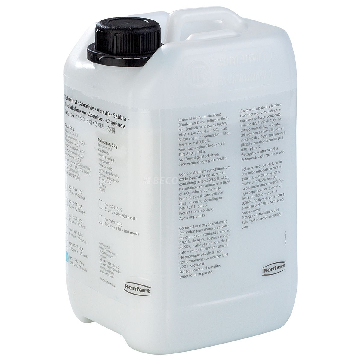 Cobra Strahlmittel, 25 µm, 5 kg