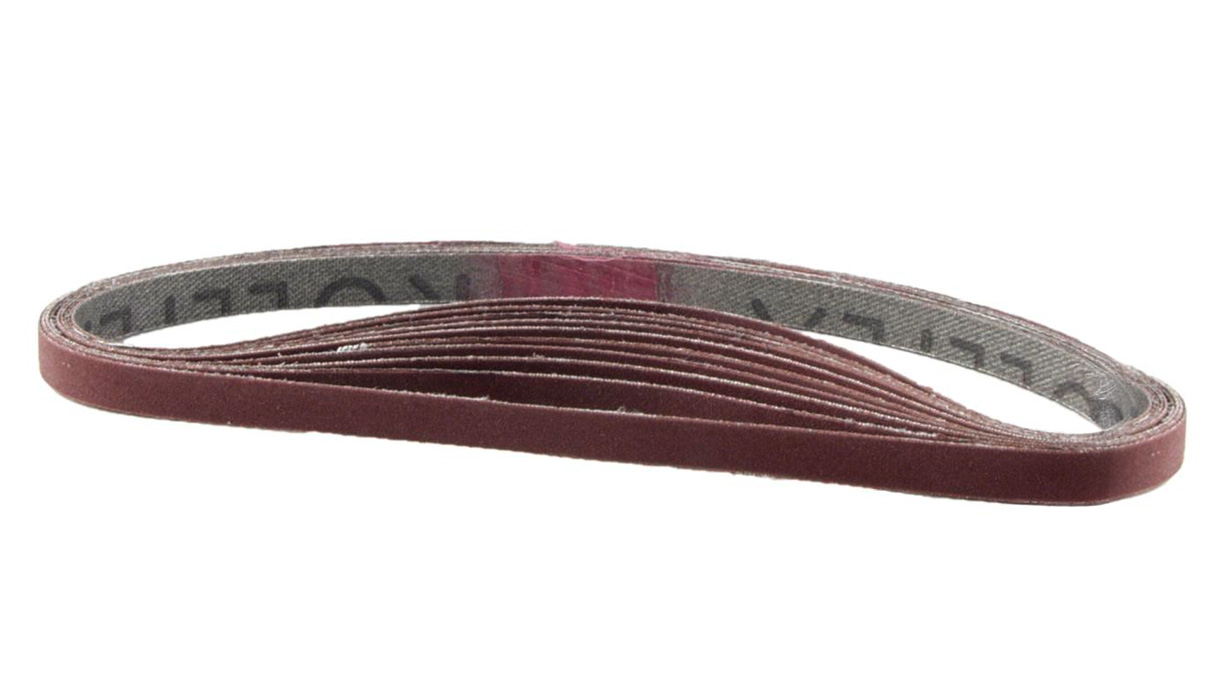 Schleifbänder für Bandschleifer JBS 100, Korund 6 x 300 mm, Korn 320