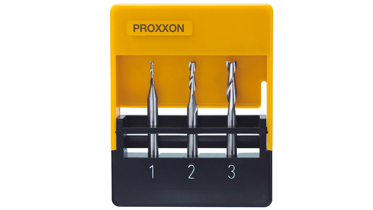 Proxxon Schaftfräsersatz Vollhartmetall, Ø 1 - 3 mm, Schaft Ø 3 mm