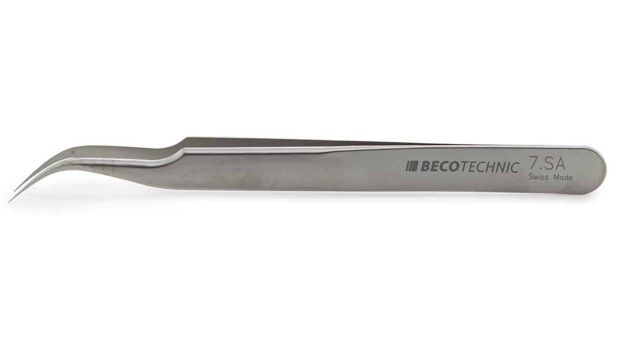 Beco Technic pincet, Vorm 7, Roestvrij staal, S, 120 mm