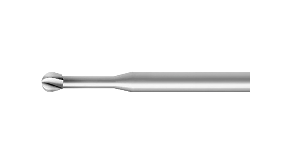 Burs with coarse cut Bergeon 6277-123, in tool steel, diameter 0.80 mm, shank Ø 2.35