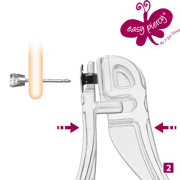 Ohrstecker-Pinzette aus Kunststoff zum Entfernen von Ohrmuttern