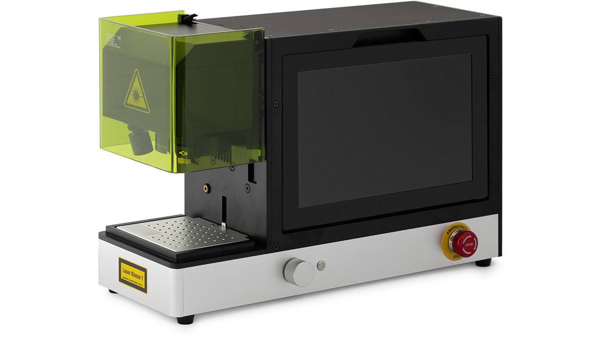 SLC Mini Gravurlasersystem, 20 W, integrierter Touchscreen, inkl. Software, 230 V