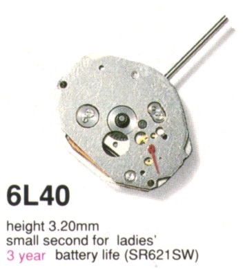 Mvt. Miyota 6L40 6 3/4 x 8''' SS (ladies) Quartz (364 | SR621SW)