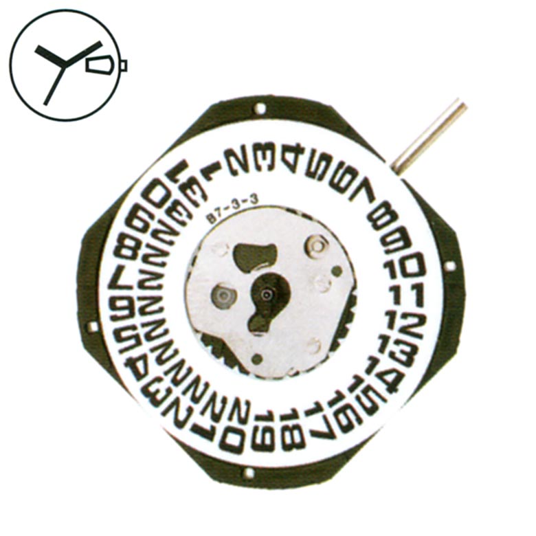 AU-Werk Miyota 2353 11 1/2''' DATE3 SC BIG DATE Quarz (377 | SR626SW)