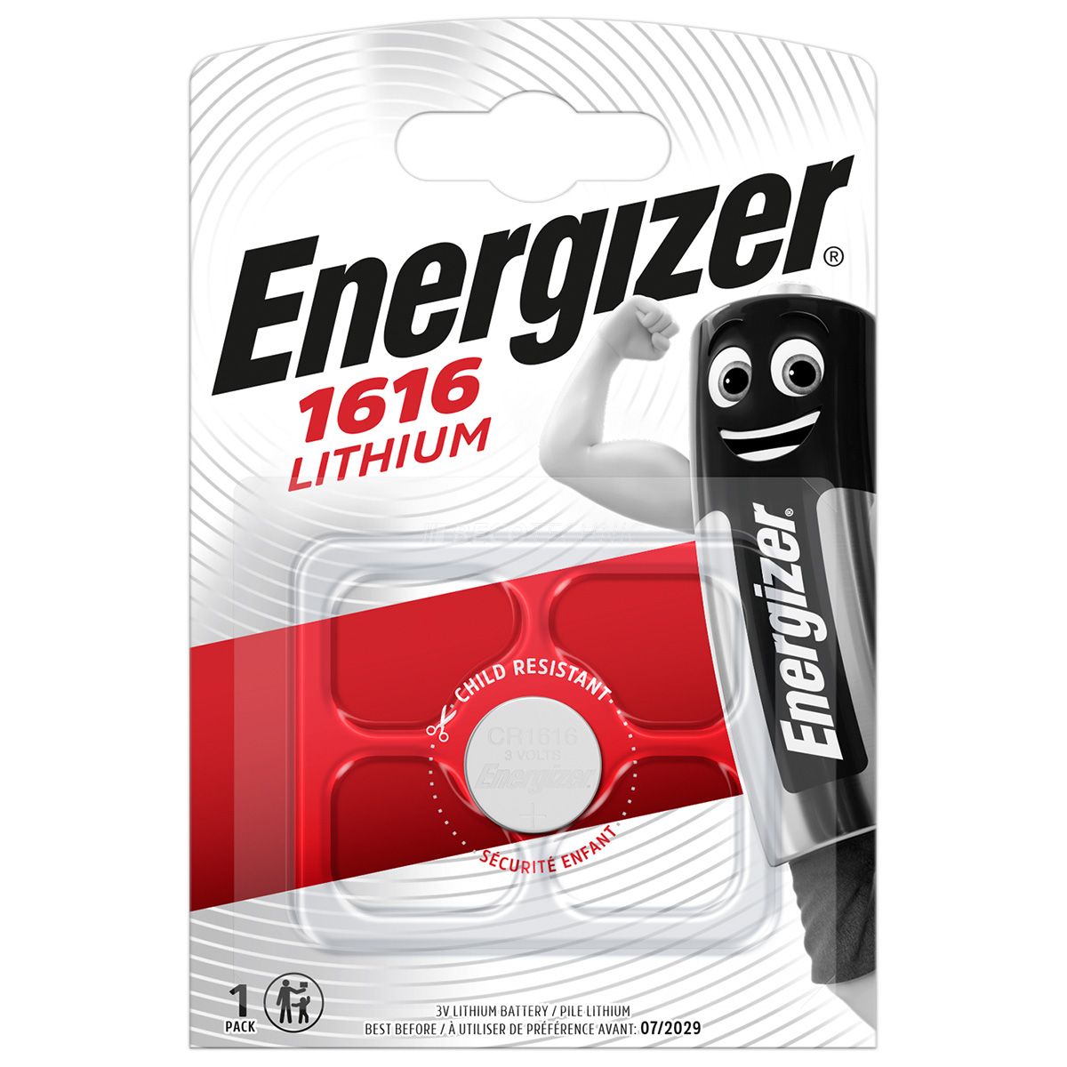 Energizer CR1616 Lithium knoopcel batterij