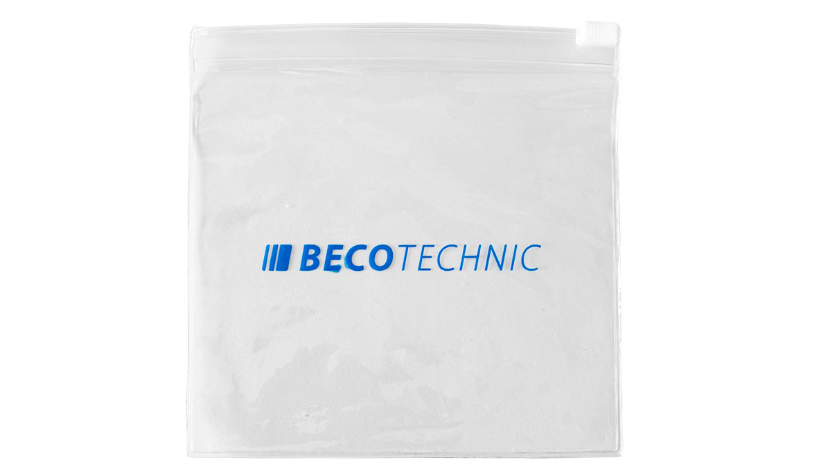 Beco Technic Servicetas, transparant, met schuifsluiting