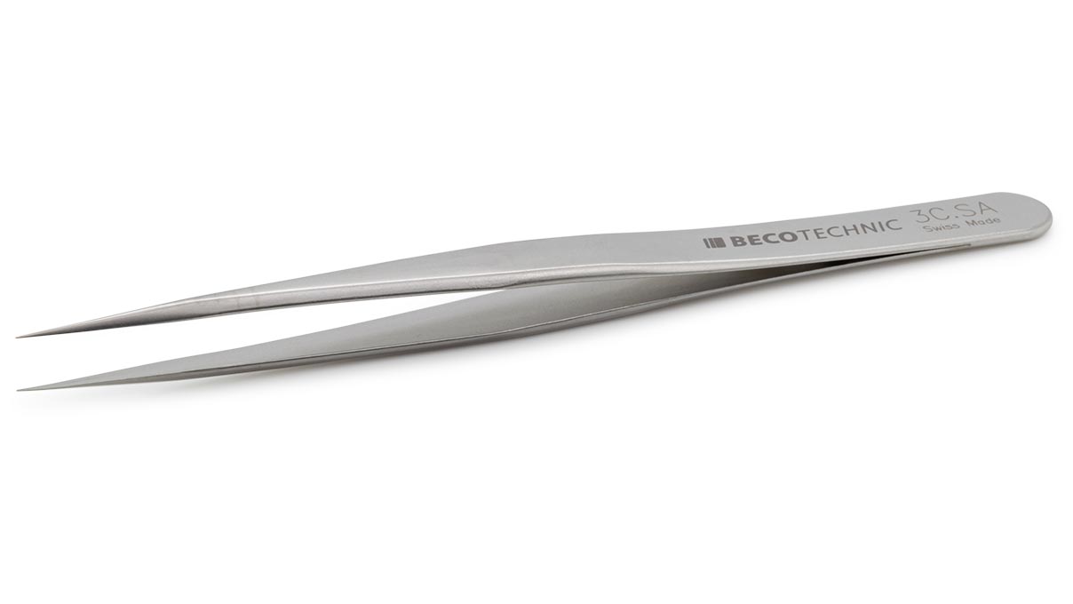 Beco Technic tweezers, Shape 3C, Stainless steel, SA, 110 mm