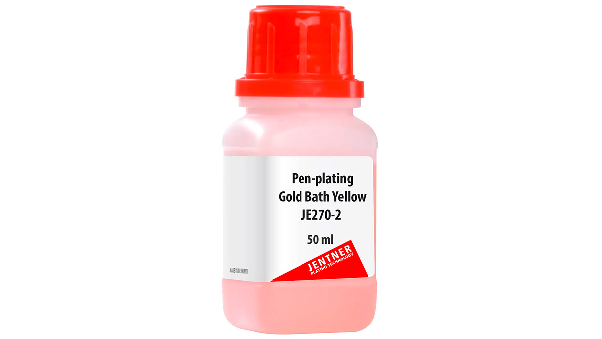 Stiftgoldbad JE270-2, für Gelbgoldtöne, gebrauchsfertig, 1g/50 ml
