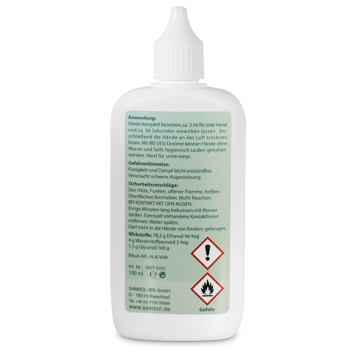 IBS-DESI for hand disinfection, dispenser bottle, 100 ml