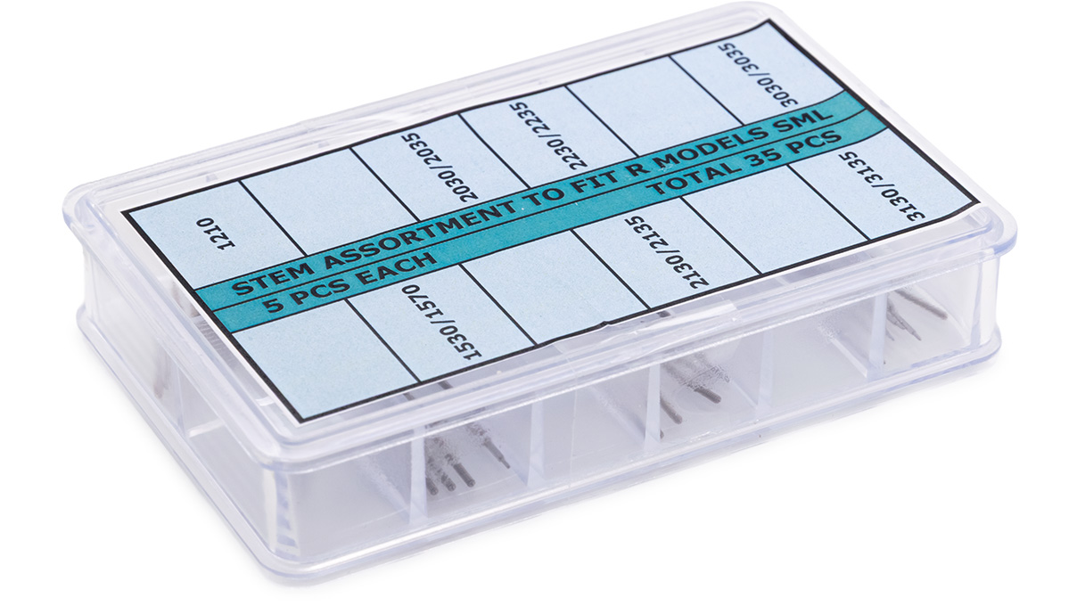 Assortiment van wikkelassen R (Generic), 5 stuks per type, 35 stuks