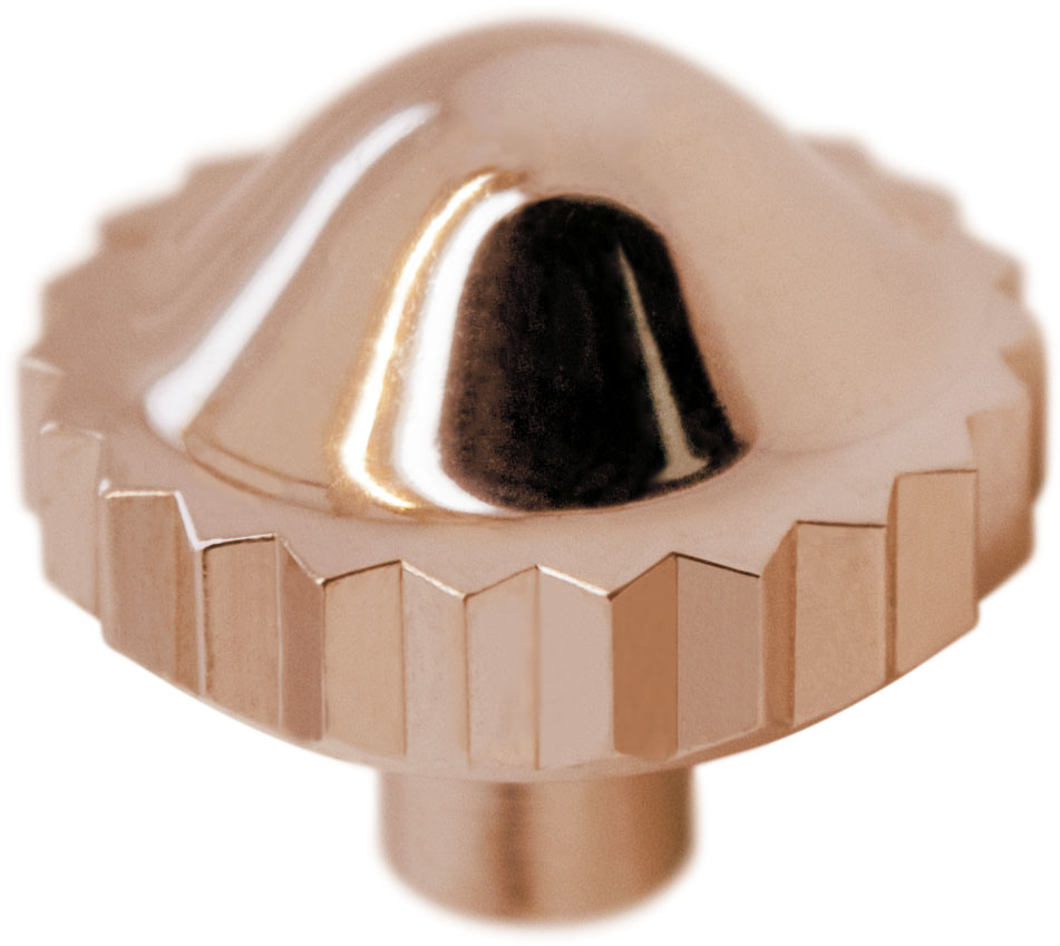 Simple Crown 916 ZH, 1 Micron rosé, short pipe, Ø 5,0, thread 0,90, non waterproof