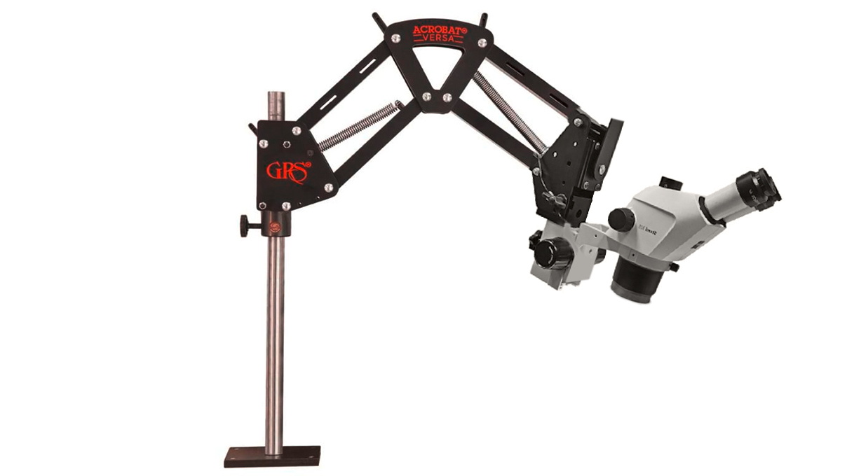 Microscope stand GRS Acrobat Versa, with microscope holder for Zeiss Stemi