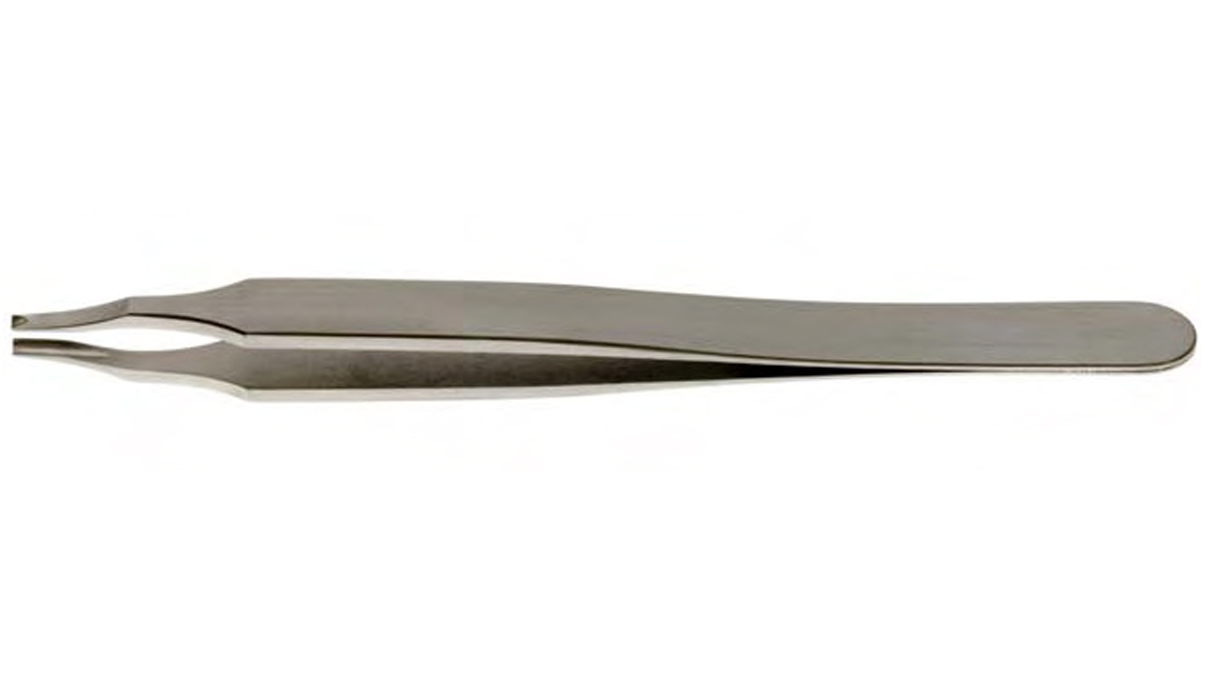 Dumont pincet vorm 10/6, roestvrij staal-koolstof, 110 mm