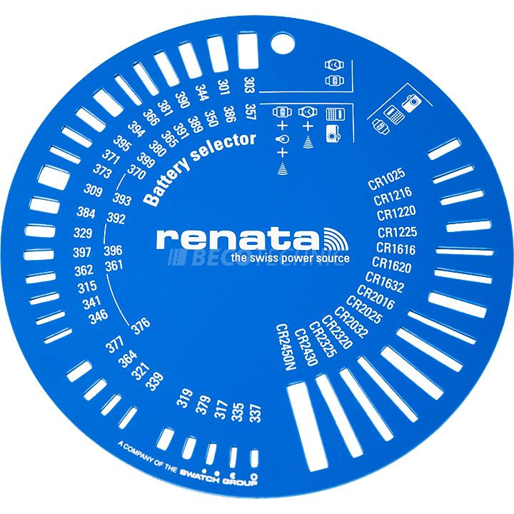 Renata Pochoir à piles, plastique | 209478
