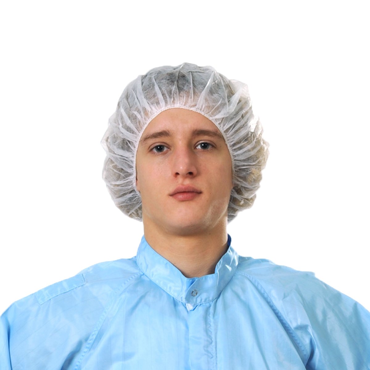 Hygiene-Kopfschutzhaube mit elastischem Gummizug, aus hauchdünnem Vlies, 100 Stück pro Packung
