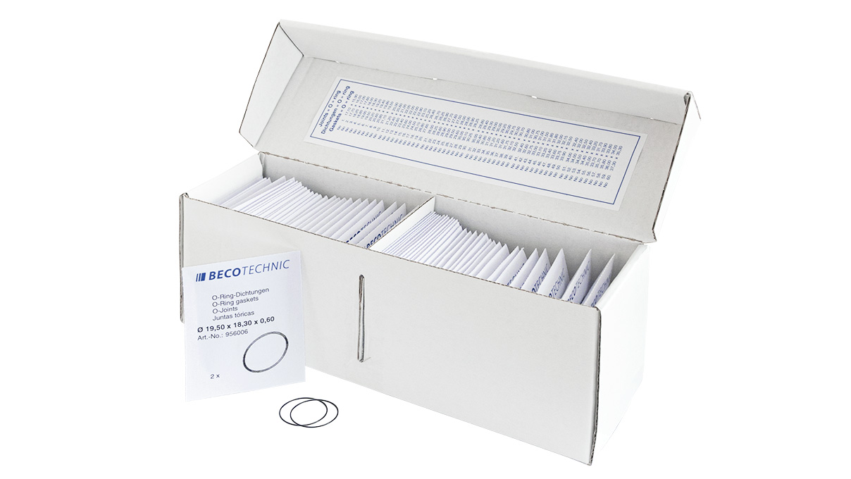 Sortiment mit 120 flachen Dichtungsringen