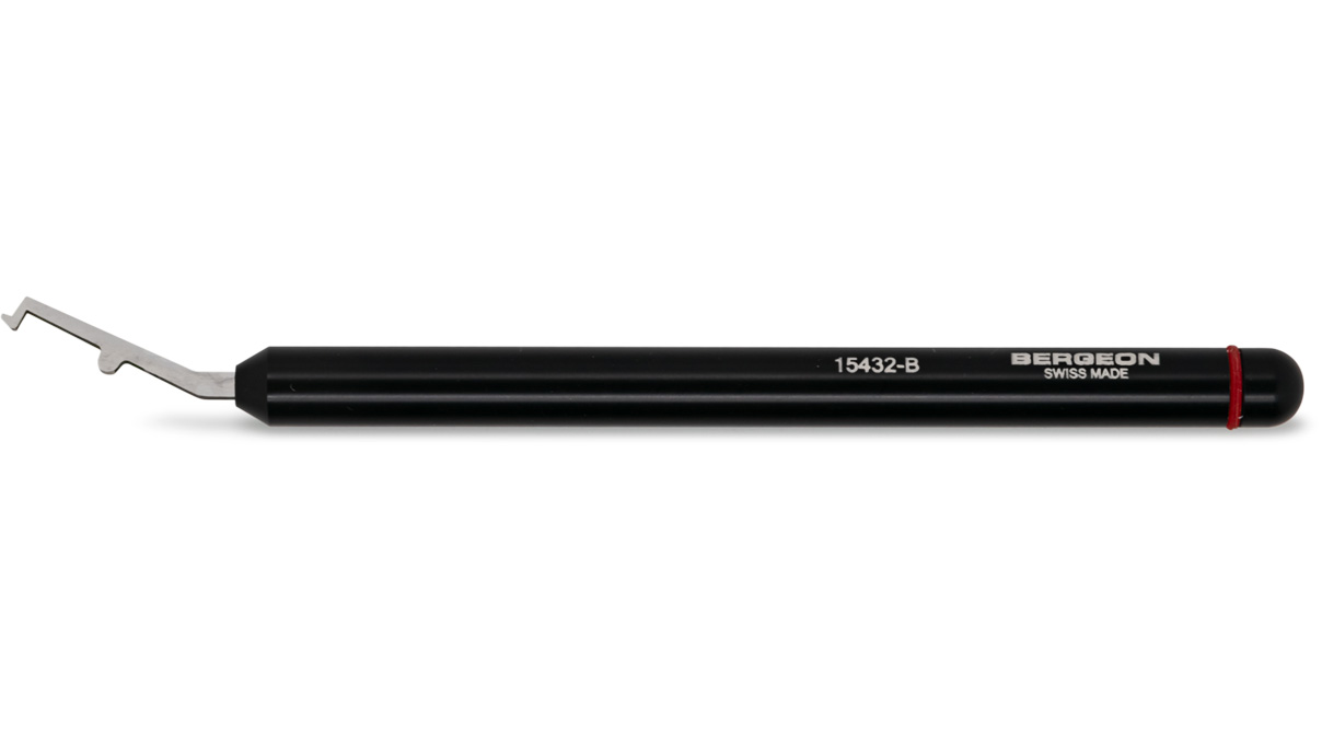 Bergeon 15432-B Hebel für Unruhkloben, schwarz, 9 mm