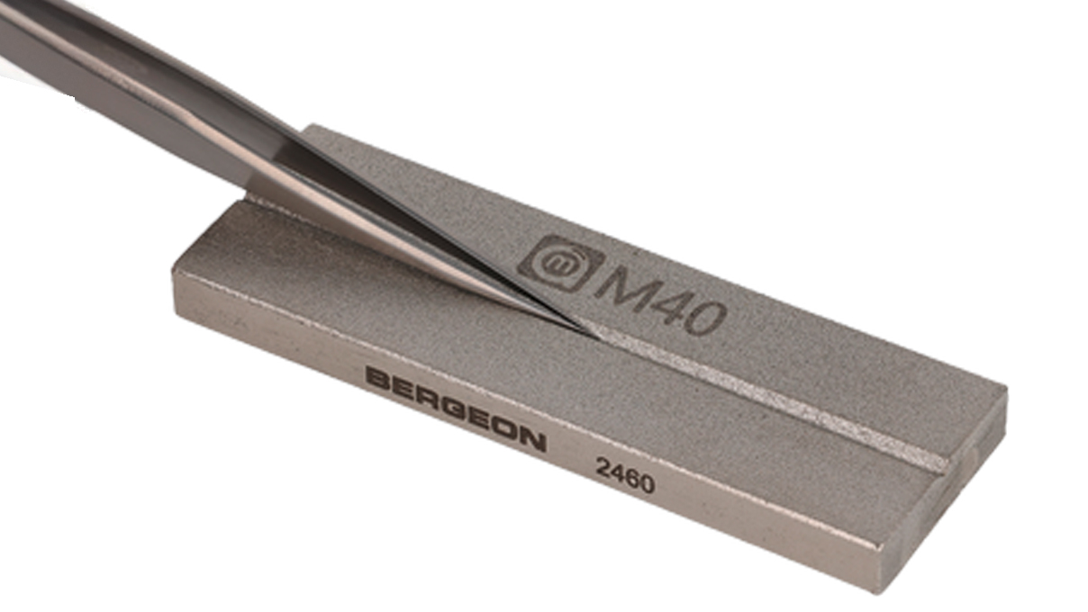Bergeon 2460 Grinding stone for tweezer tips, 6 x 75 x 25 mm