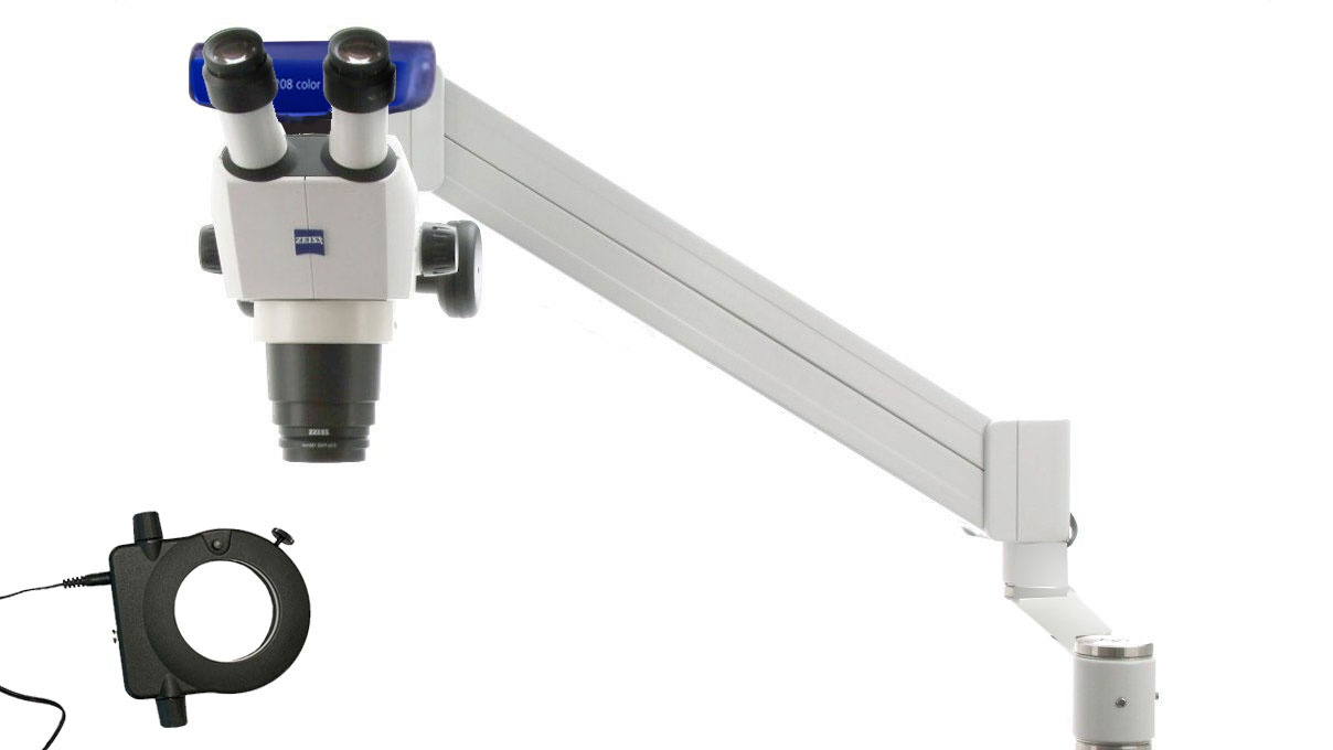 Stemi 508 doc, vergroting 0,63x - 5x, statief U met verende arm, incl. Axiocam 212, High-Power Ringlicht
HPRL