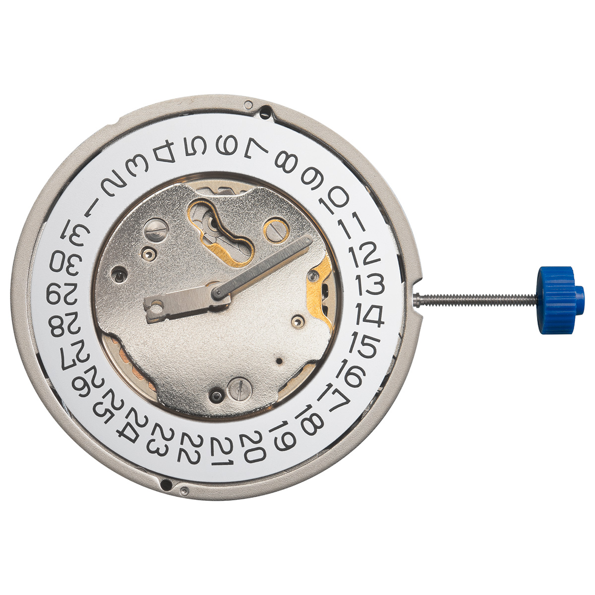 AU-Werk RONDA 5040.D 12 1/2``` 3HANDS, DATE6, 3EYES Quarz (395)