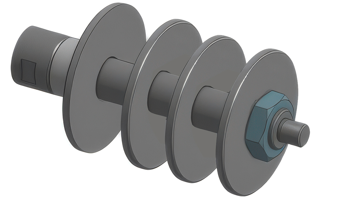Micromecalp Short Long Halmstange Ø 25 x 185 mm, M14 Aufnahme am Ende der Stange
(für Nano X36), inkl. 4 Abstandhaltern, 4 Flansche für zwei Schleif- oder Filzräder